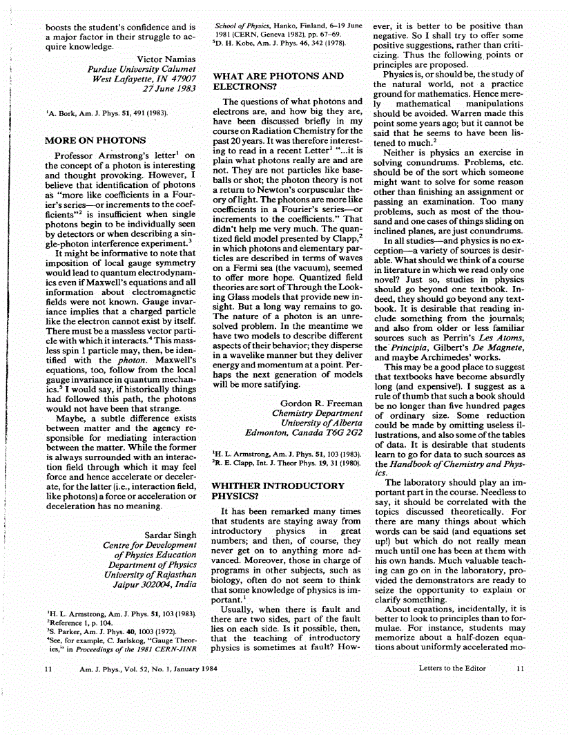 First page of More on photons