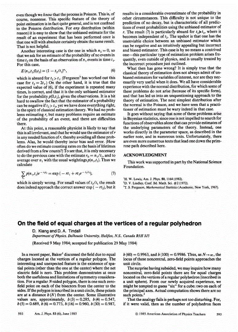 First page of On the field of equal charges at the vertices of a regular polyhedron