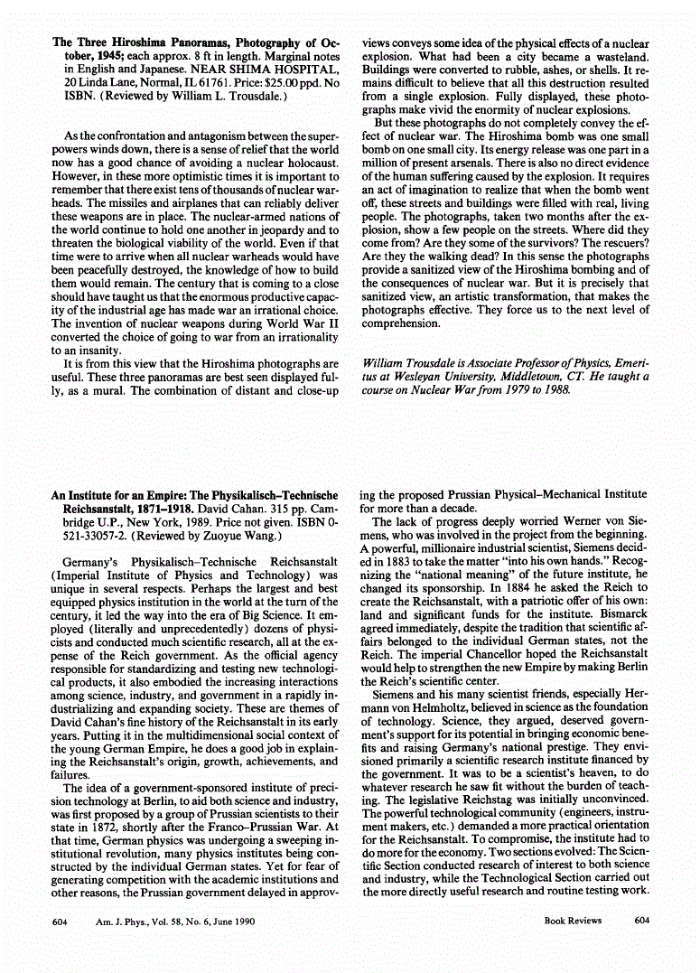 First page of <italic>The Three Hiroshima Panoramas, Photography of October, 1945</italic>