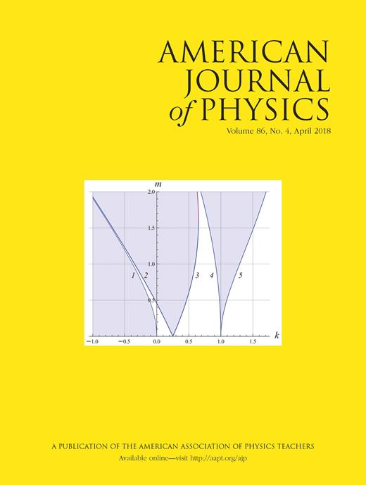 American Journal of Physics Cover Image for Volume 86, Issue 4