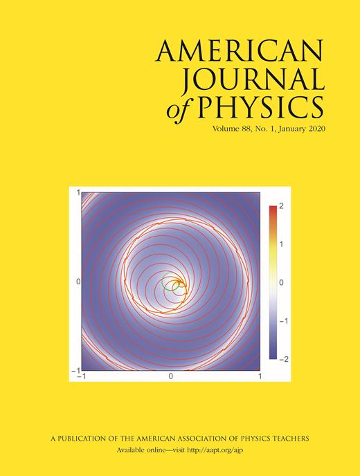 American Journal of Physics Cover Image for Volume 88, Issue 1