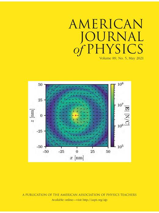 American Journal of Physics Cover Image for Volume 89, Issue 5