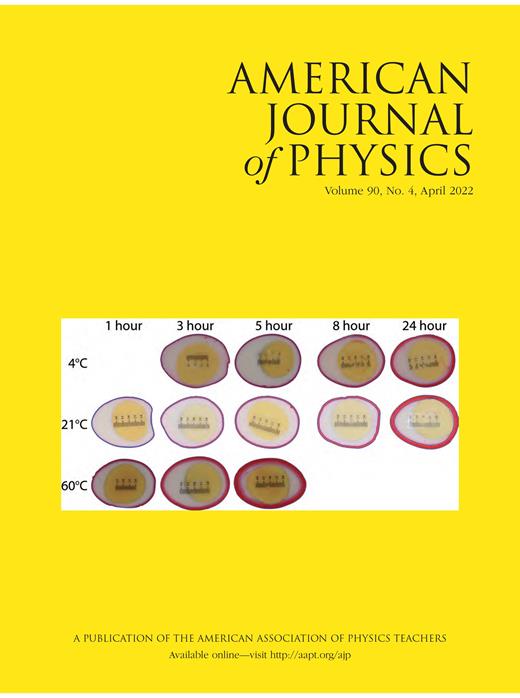 American Journal of Physics Cover Image for Volume 90, Issue 4