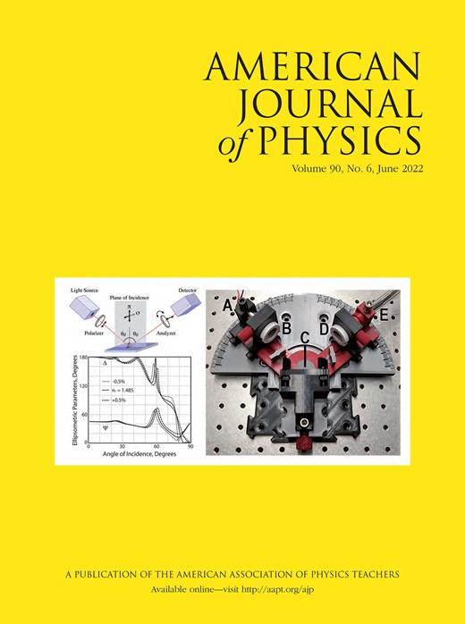 American Journal of Physics Cover Image for Volume 90, Issue 6