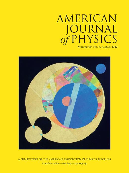 American Journal of Physics Cover Image for Volume 90, Issue 8