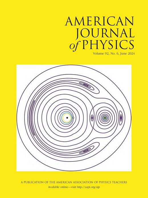 American Journal of Physics Cover Image for Volume 92, Issue 6