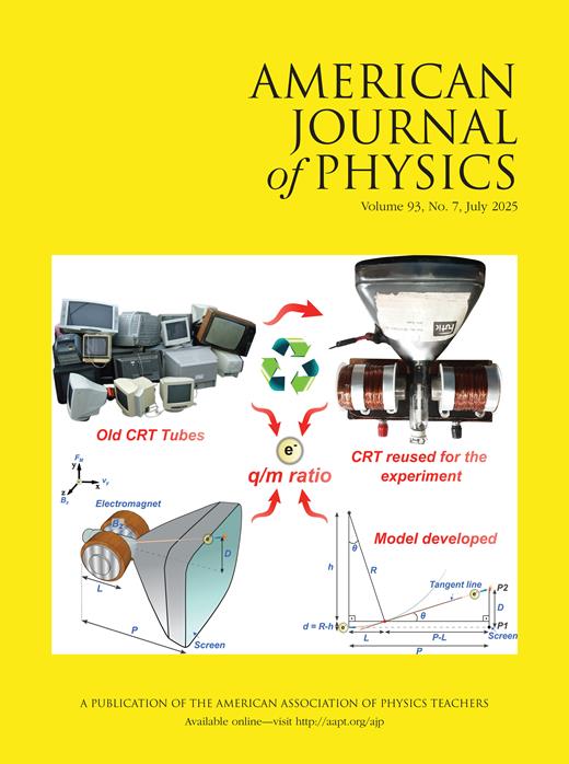 American Journal of Physics Cover Image for Volume 93, Issue 7