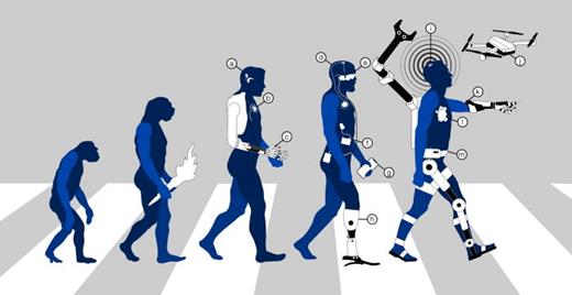 The evolution of the bioelectronic superhuman. From the first generation of bionics: (a) cochlear implant, (b) cardiac pacemaker, and (c) static prosthetics to the current day state-of-the-art bionics: (d) bionic eye, (e) deep brain stimulator, and (f) bionic pancreas with (g) smartphone app control and (h) powered limb prostheses. The next-generation superhuman bionics are predicted to include (i) brain computer interfaces for control of (j) unmanned vehicles and other external devices, (k) bionic arm with sensory feedback, (l) total bionic heart replacement, and (m) exoskeletons for augmenting strength and stamina.