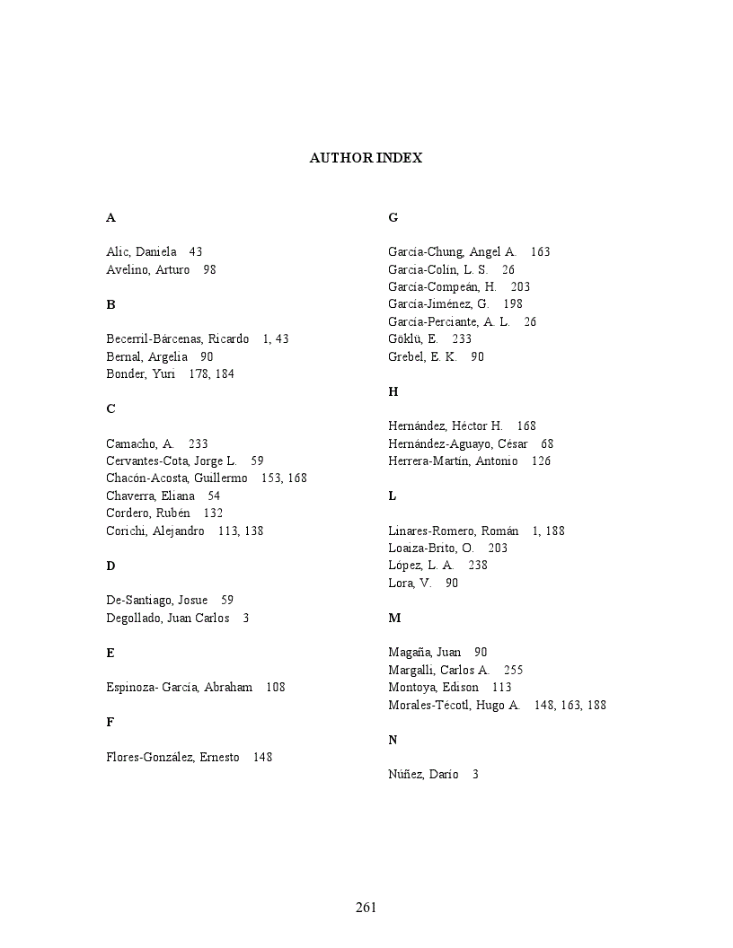 First page of Back Matter for Volume 1473