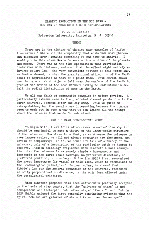 Element production in the big bang how can we make such a bold