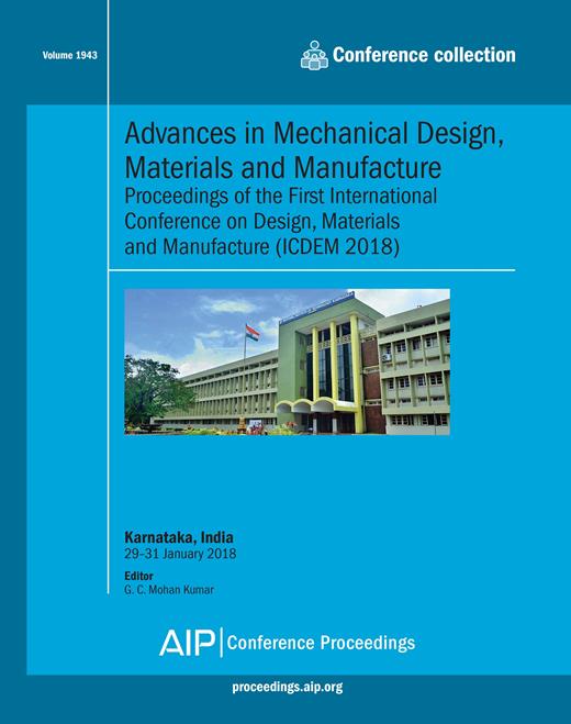 AIP Conference Proceedings Cover Image for Volume 1943, Issue 1