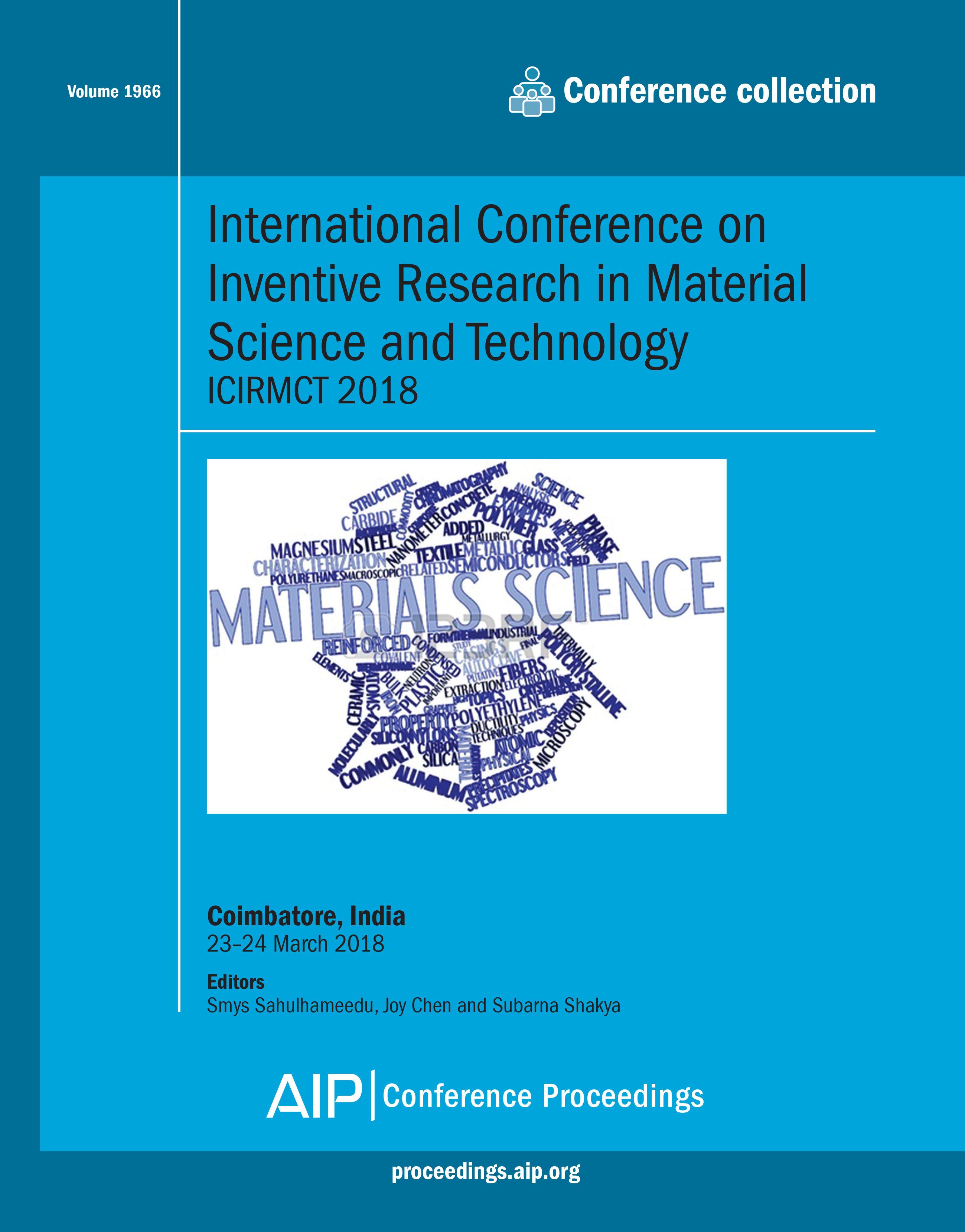 Volume 1966 Issue 1 | AIP Conference Proceedings | AIP Publishing