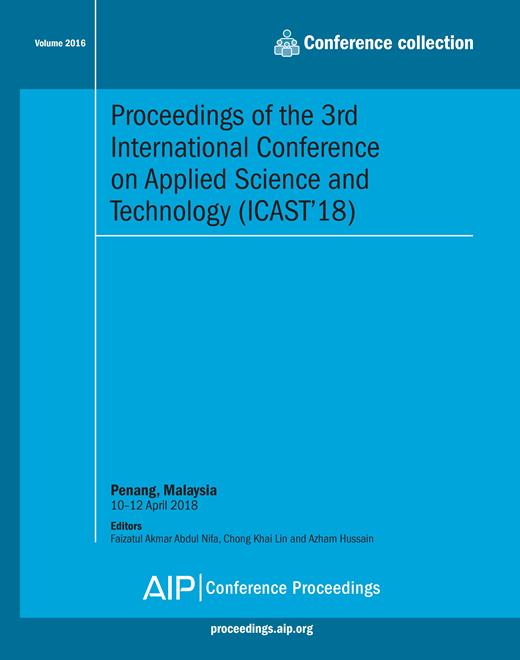 AIP Conference Proceedings Cover Image for Volume 2016, Issue 1