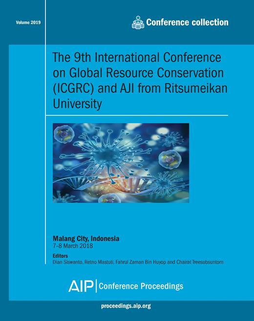 AIP Conference Proceedings Cover Image for Volume 2019, Issue 1