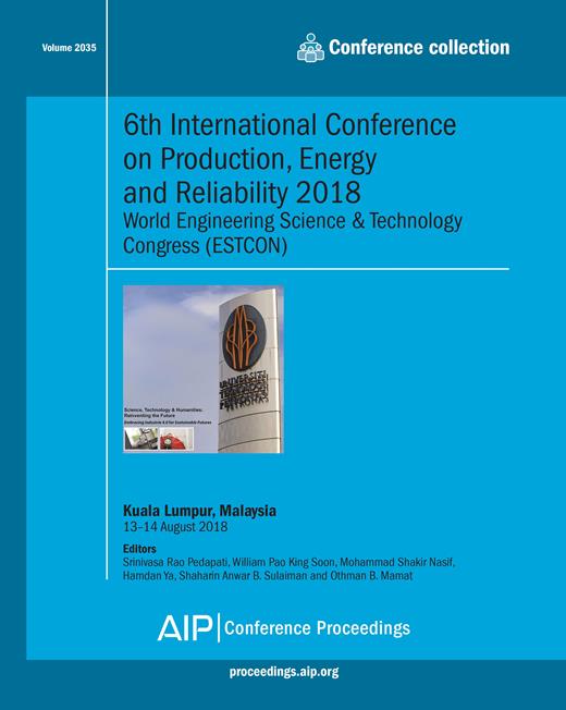 AIP Conference Proceedings Cover Image for Volume 2035, Issue 1