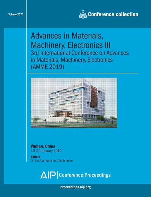 AIP Conference Proceedings Cover Image for Volume 2073, Issue 1