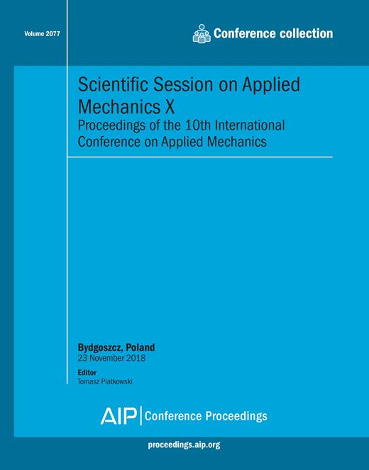 AIP Conference Proceedings Cover Image for Volume 2077, Issue 1
