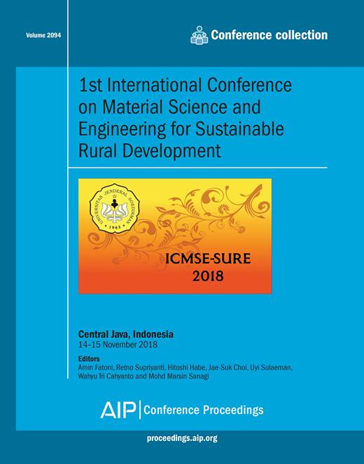 AIP Conference Proceedings Cover Image for Volume 2094, Issue 1