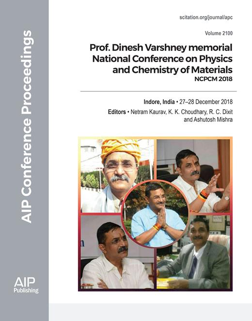 AIP Conference Proceedings Cover Image for Volume 2100, Issue 1