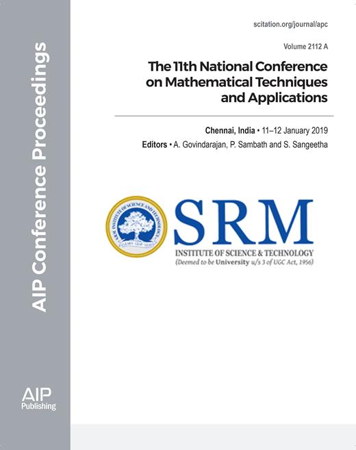 AIP Conference Proceedings Cover Image for Volume 2112, Issue 1