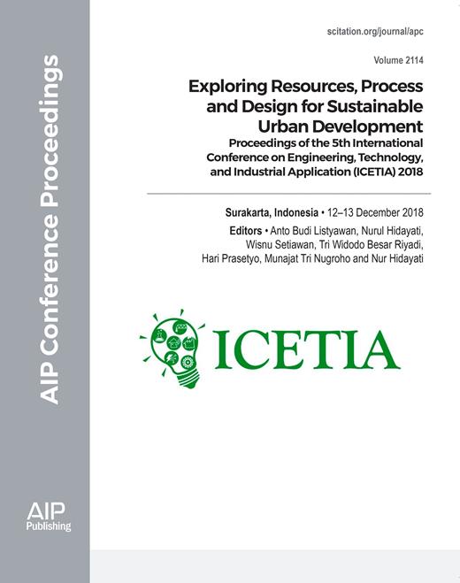 AIP Conference Proceedings Cover Image for Volume 2114, Issue 1