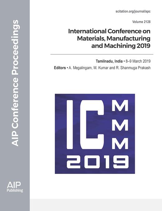 AIP Conference Proceedings Cover Image for Volume 2128, Issue 1