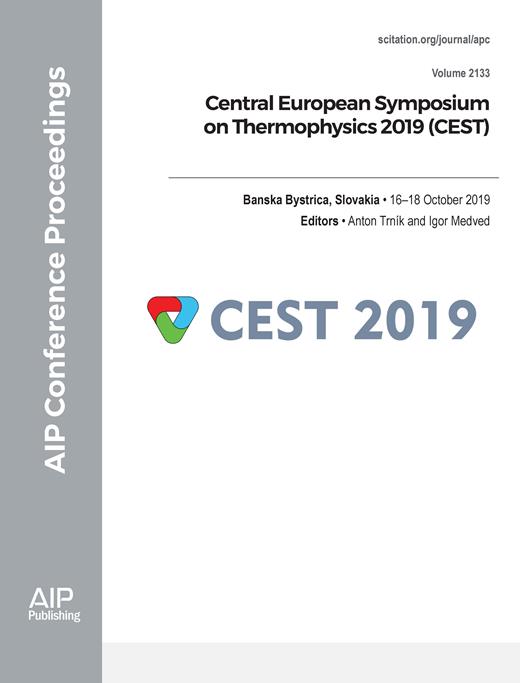 AIP Conference Proceedings Cover Image for Volume 2133, Issue 1