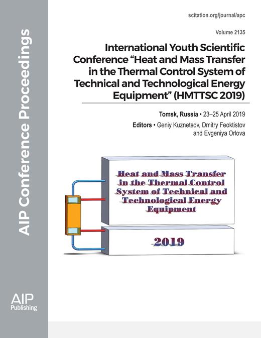AIP Conference Proceedings Cover Image for Volume 2135, Issue 1