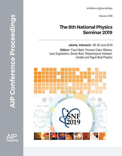 AIP Conference Proceedings Cover Image for Volume 2169, Issue 1