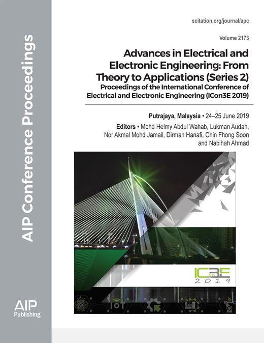 AIP Conference Proceedings Cover Image for Volume 2173, Issue 1