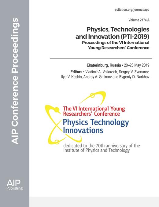 AIP Conference Proceedings Cover Image for Volume 2174, Issue 1