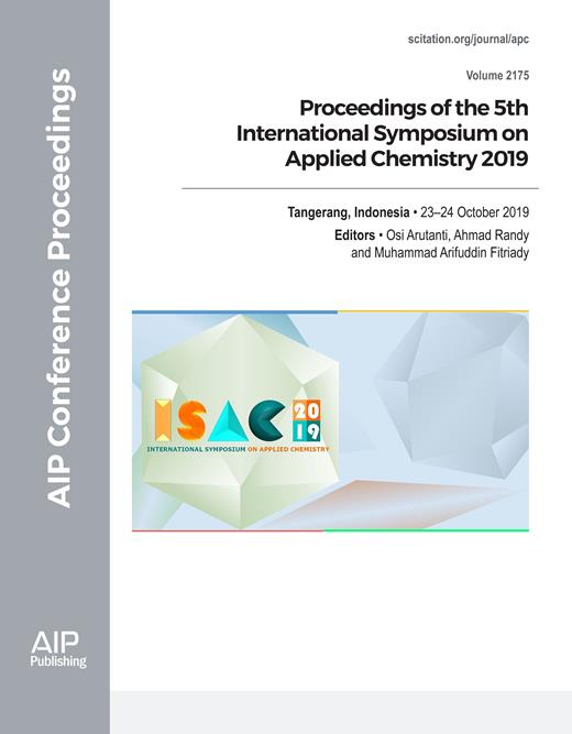 AIP Conference Proceedings Cover Image for Volume 2175, Issue 1
