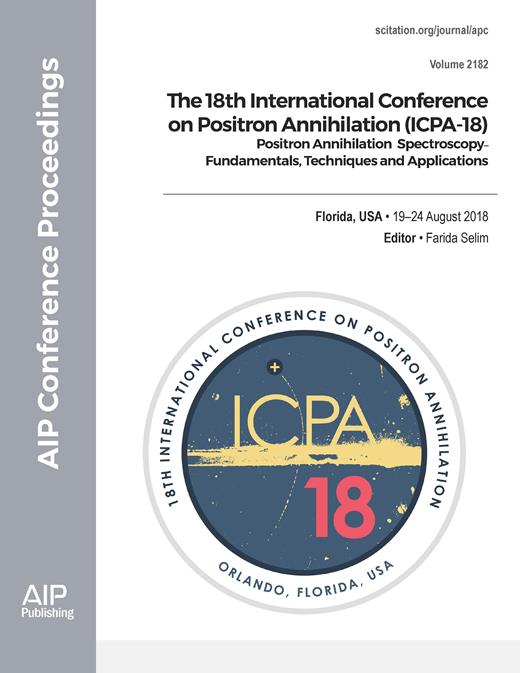 AIP Conference Proceedings Cover Image for Volume 2182, Issue 1