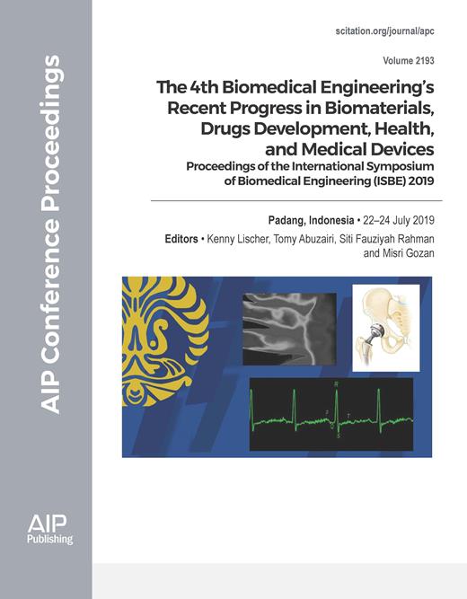 AIP Conference Proceedings Cover Image for Volume 2193, Issue 1