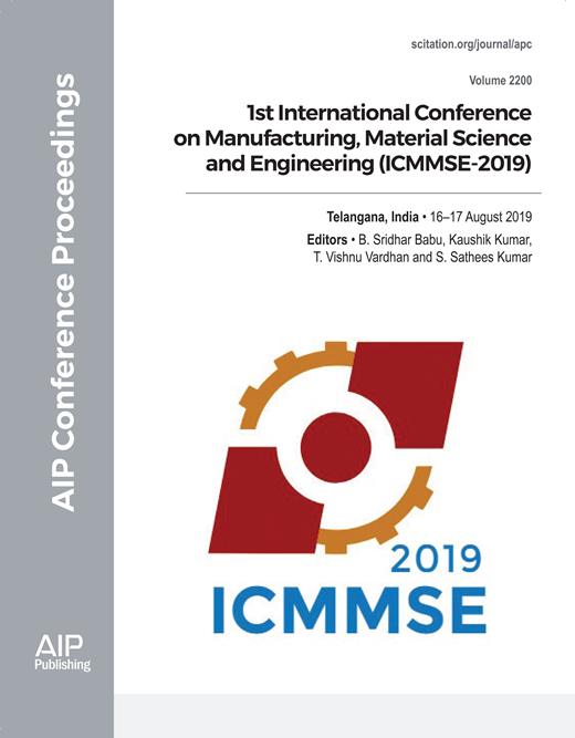 AIP Conference Proceedings Cover Image for Volume 2200, Issue 1