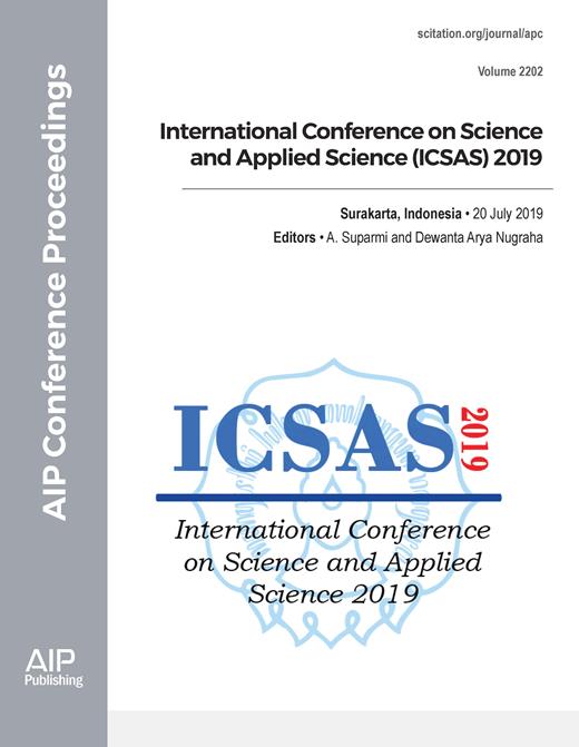 AIP Conference Proceedings Cover Image for Volume 2202, Issue 1