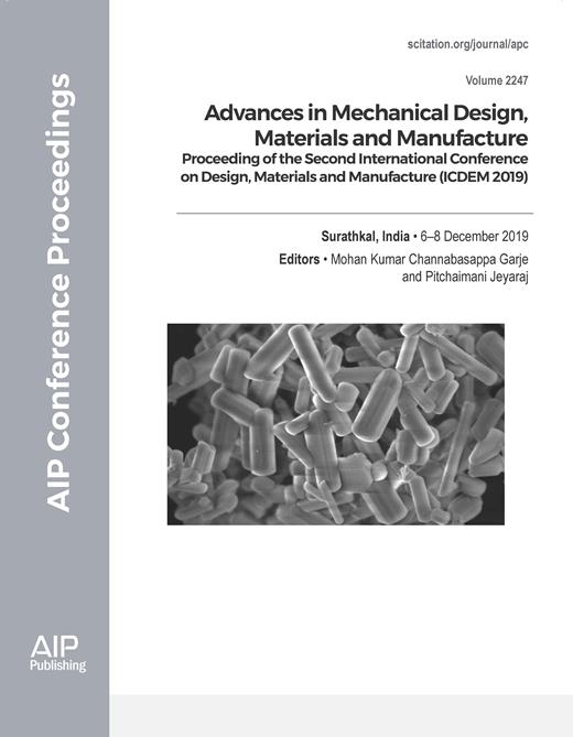 AIP Conference Proceedings Cover Image for Volume 2247, Issue 1