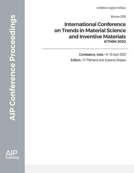 AIP Conference Proceedings Cover Image for Volume 2259, Issue 1