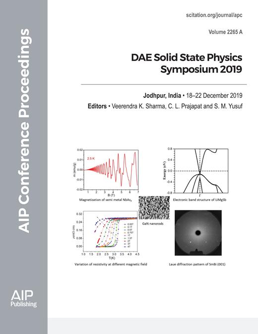AIP Conference Proceedings Cover Image for Volume 2265, Issue 1