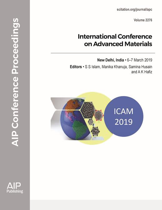 AIP Conference Proceedings Cover Image for Volume 2276, Issue 1