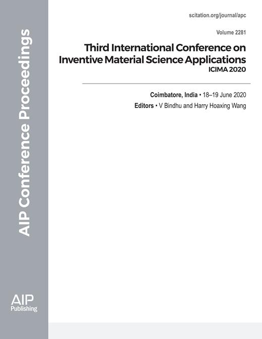 AIP Conference Proceedings Cover Image for Volume 2281, Issue 1