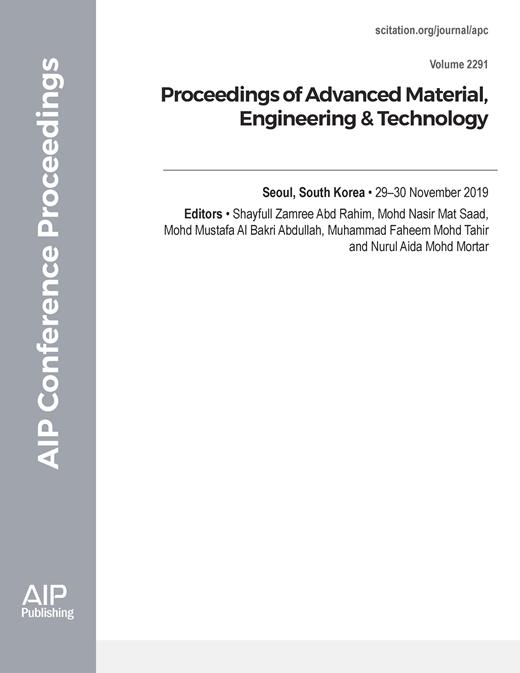 AIP Conference Proceedings Cover Image for Volume 2291, Issue 1