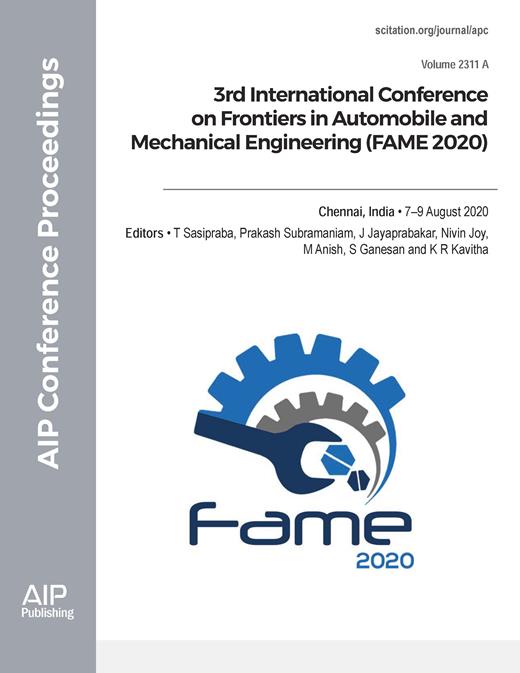 AIP Conference Proceedings Cover Image for Volume 2311, Issue 1