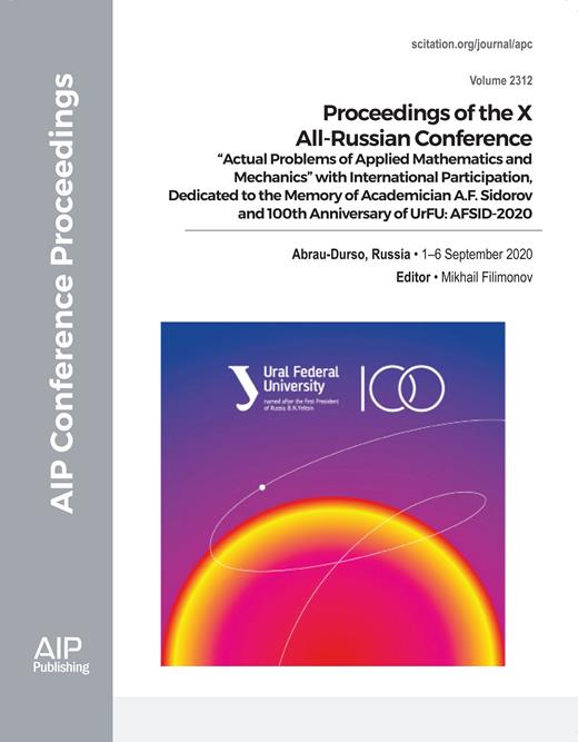 AIP Conference Proceedings Cover Image for Volume 2312, Issue 1