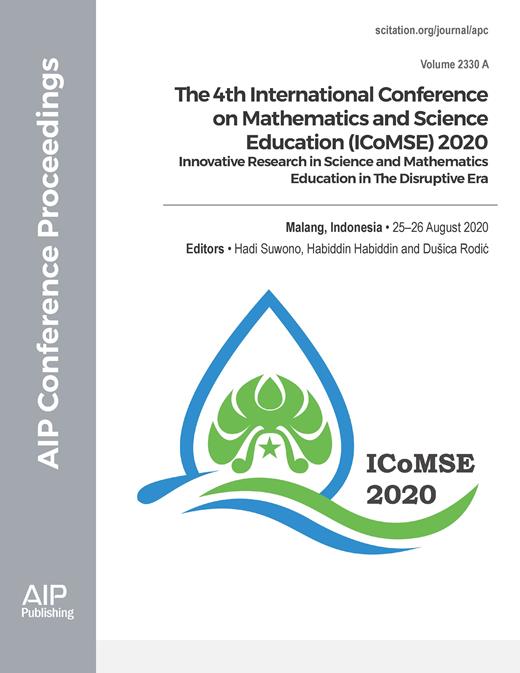 AIP Conference Proceedings Cover Image for Volume 2330, Issue 1