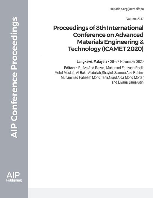 AIP Conference Proceedings Cover Image for Volume 2347, Issue 1