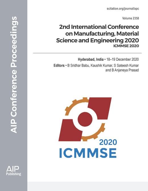 AIP Conference Proceedings Cover Image for Volume 2358, Issue 1