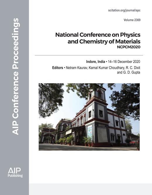 AIP Conference Proceedings Cover Image for Volume 2369, Issue 1
