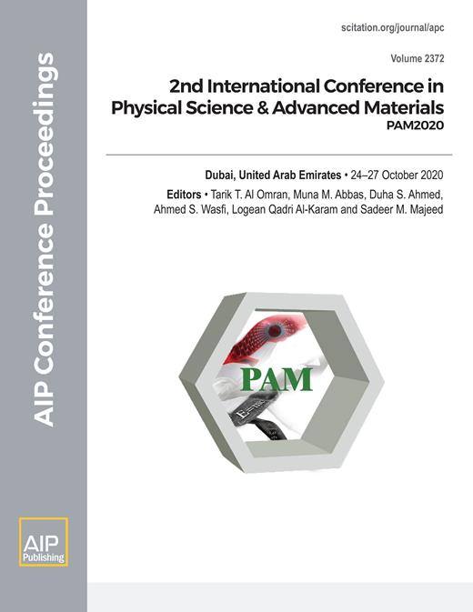 AIP Conference Proceedings Cover Image for Volume 2372, Issue 1