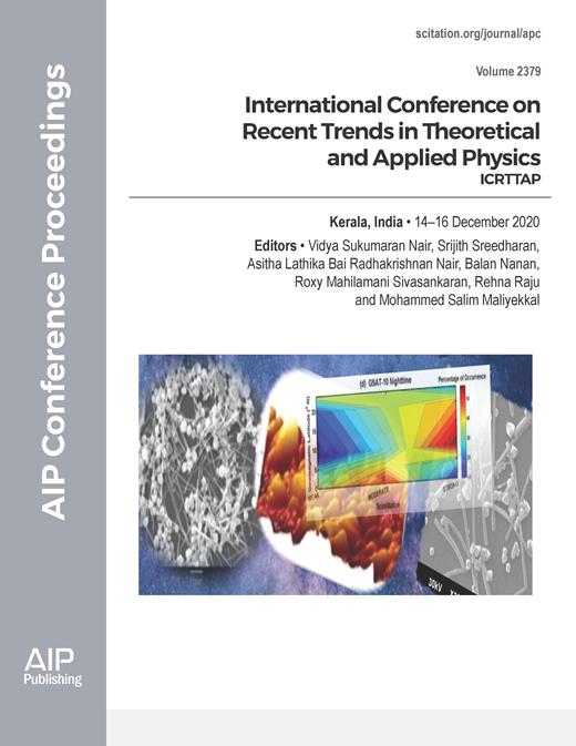 AIP Conference Proceedings Cover Image for Volume 2379, Issue 1